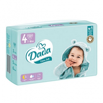 Подгузники Dada Extra Soft 4 Maxi (7-16кг.) 48шт.
