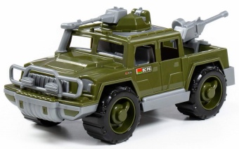 Автомобиль-пикап военный "Защитник" с 2-мя пулемётами арт. 63953, Полесье