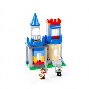 Конструктор "Макси" - "Замок" (169 элементов) (в коробке) арт. 77639 Полесье