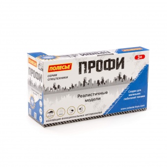 "Профи", автомобиль-эвакуатор инерционный (со светом и звуком) (синий) (в коробке) арт. 86570 Полесье