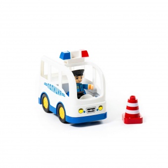 Конструктор "Макси" - "Полицейский участок" (70 элементов) (в коробке) арт.77547 Полесье