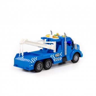 "Профи", автомобиль-эвакуатор инерционный (со светом и звуком) (синий) (в коробке) арт. 86570 Полесье