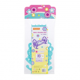 Кроватка-качалка сборная для кукол (в пакете) арт.56665