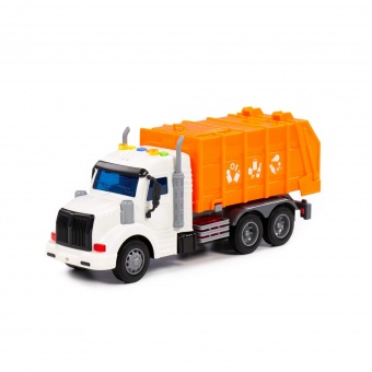 "Профи", автомобиль коммунальный инерционный (со светом и звуком) (оранжевый) (в коробке) арт. 86501