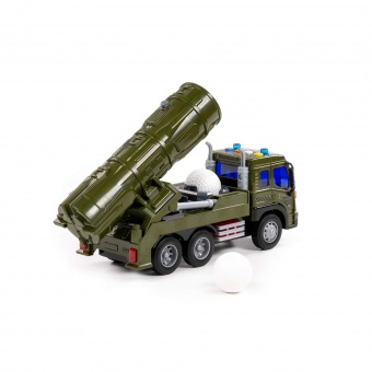 "Сити", автомобиль с зенитно-ракетной установкой инерционный (со светом и звуком, стреляет шариками) (в коробке) арт.95329 Полесье, РБ