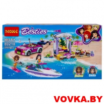 Конструктор Decool "Летний пляж", 315 дет., арт. 80218