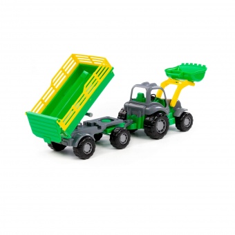 "Крепыш" трактор с прицепом №2 и ковшом арт. 44808