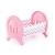 Кроватка сборная для кукол большая (в пакете) арт. 55996-1 (розовая)