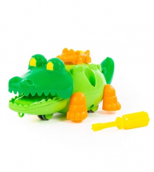 Конструктор "Крокодил" (17 элементов) (в пакете), арт. 84446
