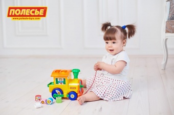 Занимательный паровоз (в сеточке) арт.6189 Полесье